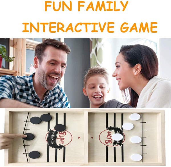 Joc lemn Hochei aerian Board Game - Joc de masa Slingpuck Hochei [6]