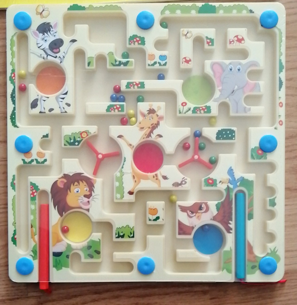 Joc Labirint Magnetic 2 in 1 pentru Copii [4]