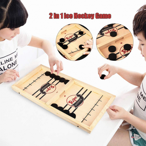 Joc lemn Hochei aerian Board Game - Joc de masa Slingpuck Hochei [4]