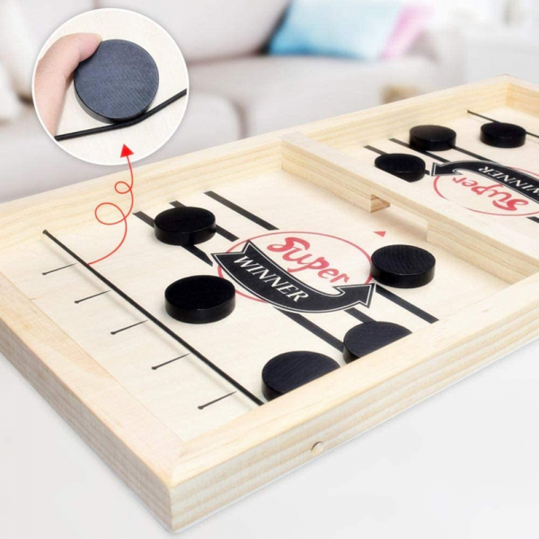 Joc lemn Hochei aerian Board Game - Joc de masa Slingpuck Hochei [5]