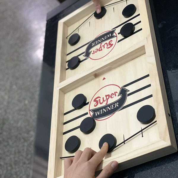 Joc lemn Hochei aerian Board Game - Joc de masa Slingpuck Hochei [3]
