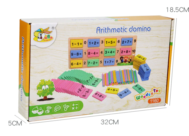 Joc 2 in 1 invata matematica cu betisoare si domino Aritmetica [8]