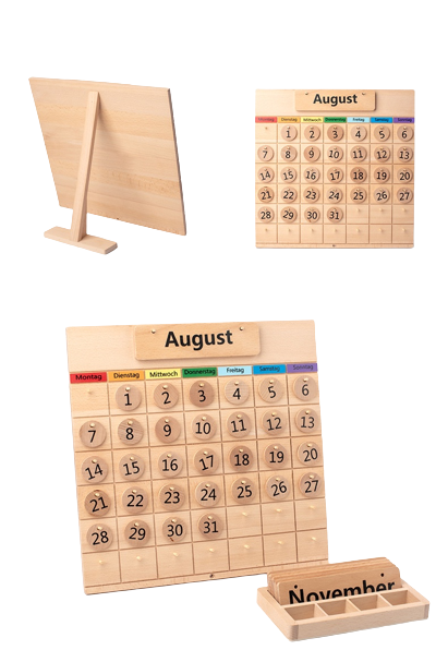 Joc Lemn Montessori Busy Board Calendar cu Lunile Anului Anotimpuri [4]