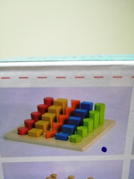 Joc lemn montessori forme geometrice - Joc Montessori Scara din lemn învățare lungime formă geometrică [7]