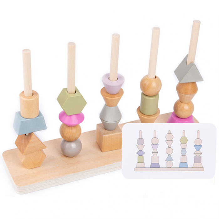 Joc Lemn Montessori Potrivire Forme si culori [6]