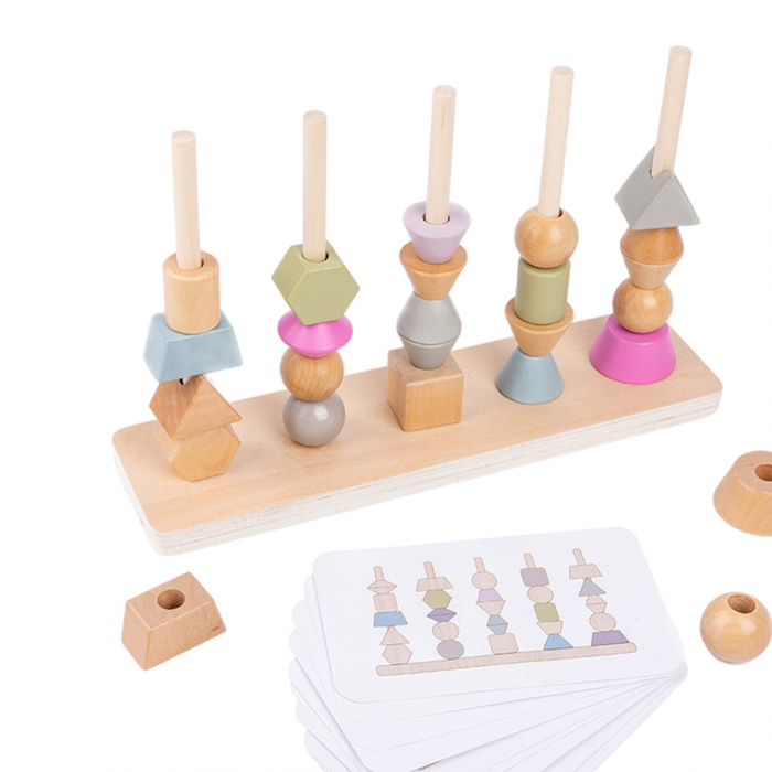 Joc Lemn Montessori Potrivire Forme si culori [2]