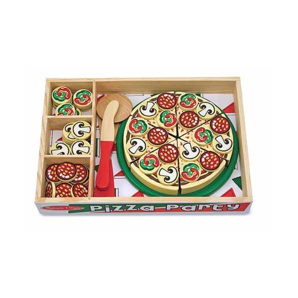 Joc lemn Pizza Party 54 de piese Melissa and Doug [3]