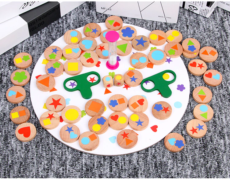 Joc lemn montessori puzzle potrivire forme [5]