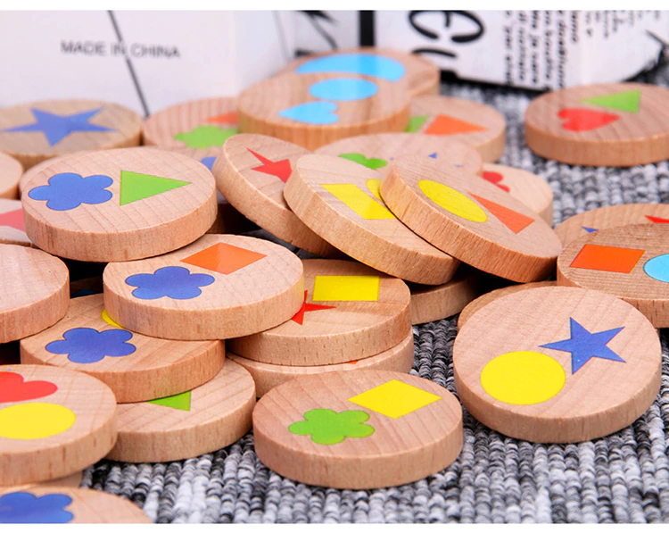 Joc lemn montessori puzzle potrivire forme [3]