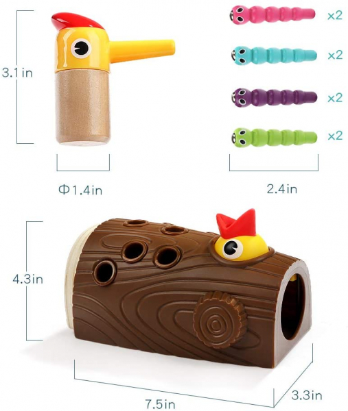 Joc Magnetic Educativ Ciocanitoarea Hranirea Puilor Topbright [9]