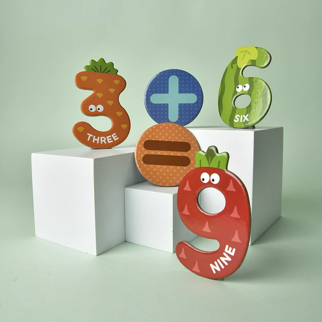 Joc Magnetic Set Numere Magnetice in forma de Fructe Mideer [2]