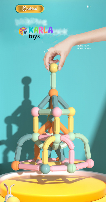 Joc de Construit Magnetic STEM Stick Color Onshine [3]
