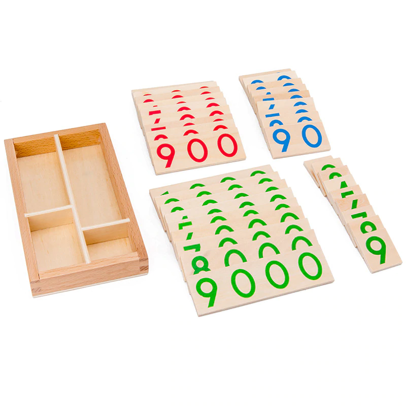 Joc Montessori din Lemn cifre 1 - 9000 [3]