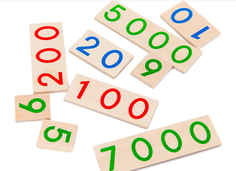 Joc Montessori din Lemn cifre 1 - 9000 [4]