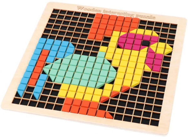Joc din lemn mozaic din lemn Puzzle mozaic 370 de piese [2]