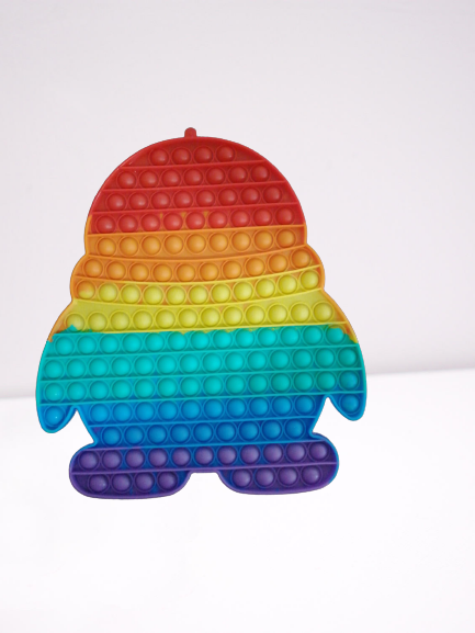 Joc Pop It antistres Jumbo din silicon Fluture Pinguin [1]