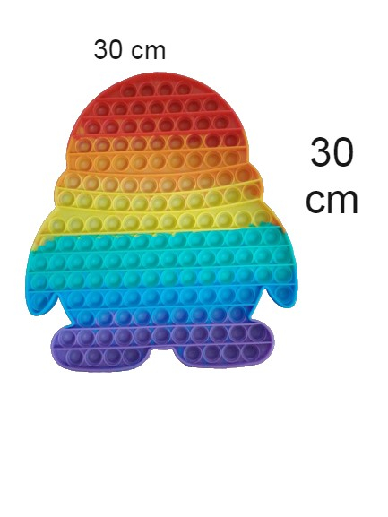 Joc Pop It antistres Jumbo din silicon Fluture Pinguin [2]
