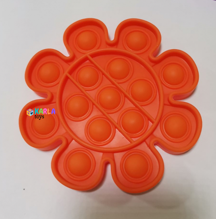 Joc Pop It Floare Joc senzorial Pop It Bubble Fidget Bubble cu bila [5]