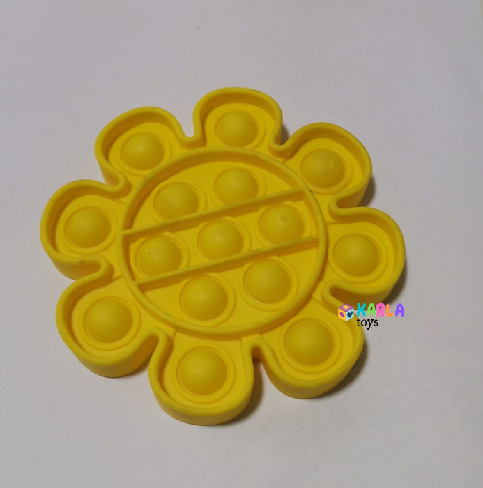 Joc Pop It Floare Joc senzorial Pop It Bubble Fidget Bubble cu bila [3]