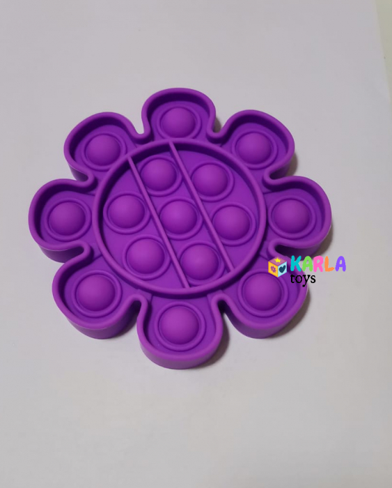 Joc Pop It Floare Joc senzorial Pop It Bubble Fidget Bubble cu bila [5]