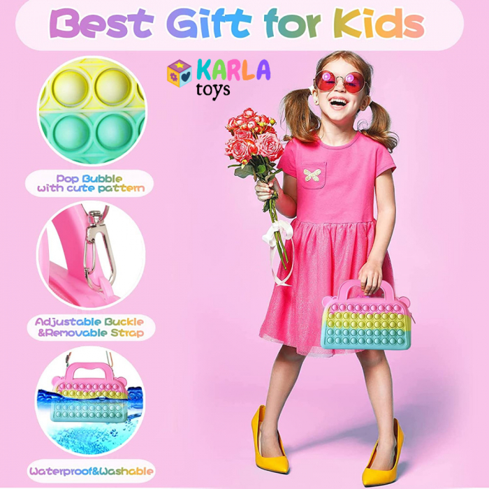 Joc Pop It Geanta de Umar Multicolora [5]