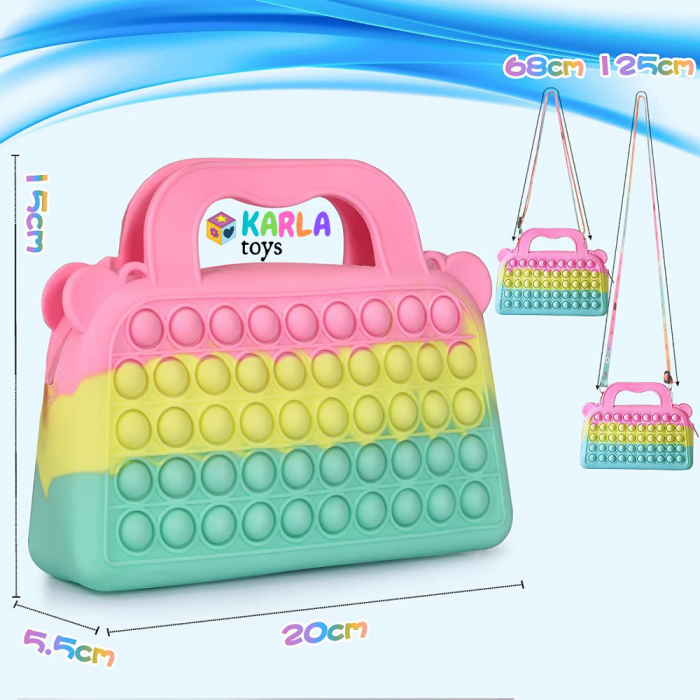 Joc Pop It Geanta de Umar Multicolora [6]