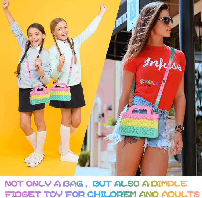 Joc Pop It Geanta de Umar Multicolora [8]