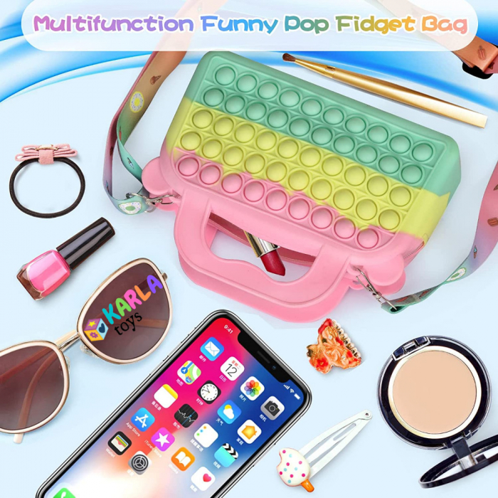 Joc Pop It Geanta de Umar Multicolora [7]