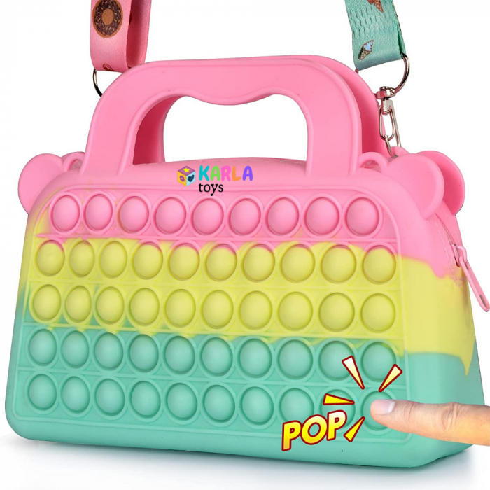 Joc Pop It Geanta de Umar Multicolora [4]