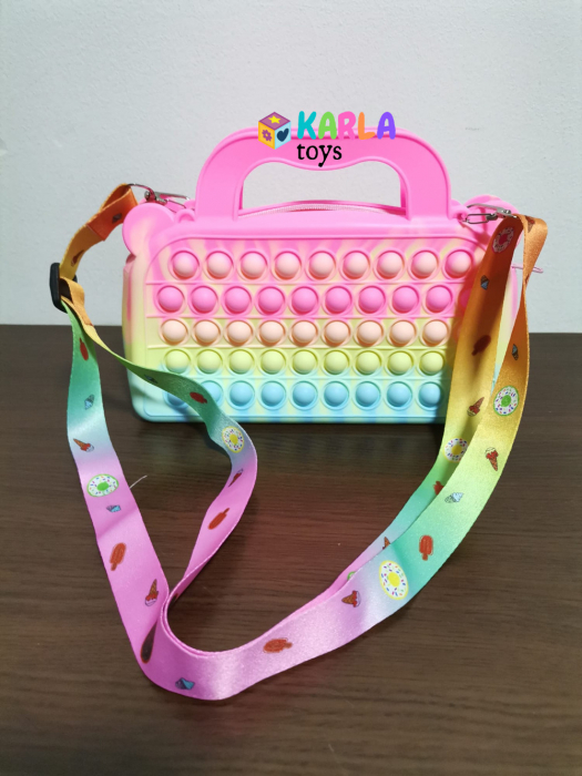 Joc Pop It Geanta de Umar Multicolora [3]