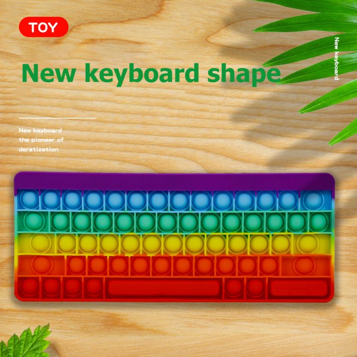 Joc antistrees din silicon Pop it Tastatura Multicolora Keyboard [6]