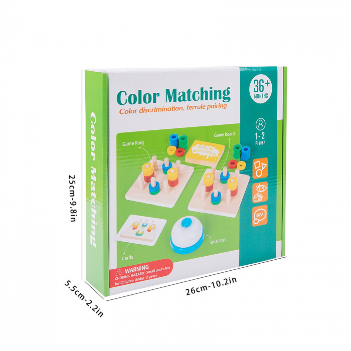 Joc potrivire Montessori Potirvire Culori Placa Puzzle Potrivire Forme [2]