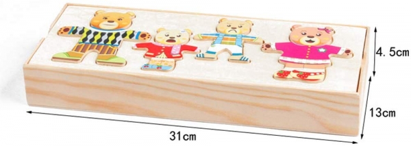 Joc Puzzle sa Imbracam Iepurasul - Ursuletii [3]