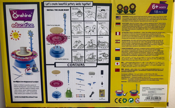Joc Roata Olarului cu 12 Culori si Incarcare pe Baterie - Kit Creativ pentru Copii [4]