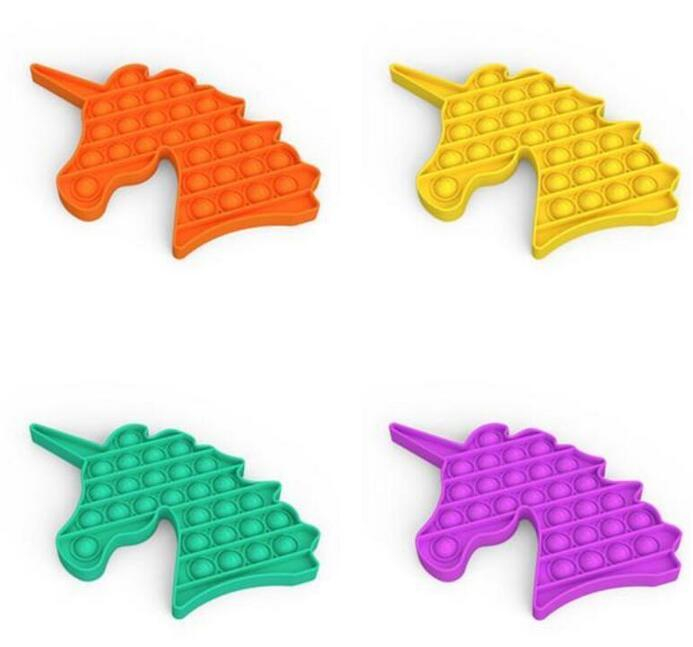 Joc senzorial Pop It Jucarie Push Pop Bubble fidget Unicorn cu bila [2]