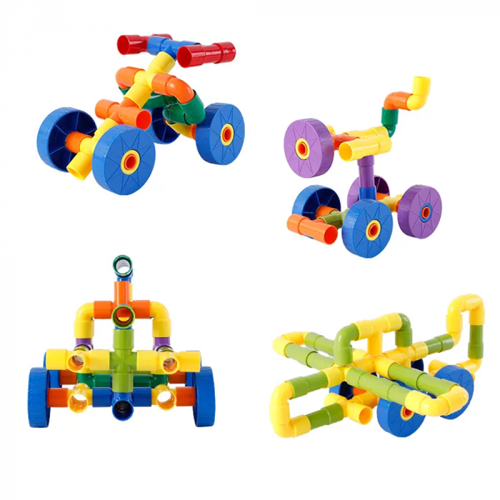 Joc STEM de Construcție Tuburi - 120 Piese [2]
