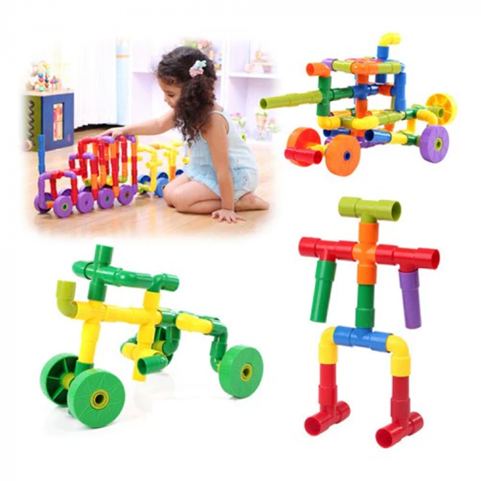 Joc STEM de Construcție Tuburi - 120 Piese [3]