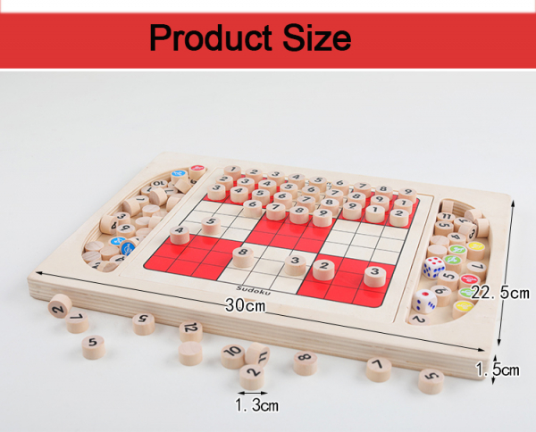 Joc din Lemn Sudoku 4 in 1 - Joc Sudoku Multifuctional din lemn [9]