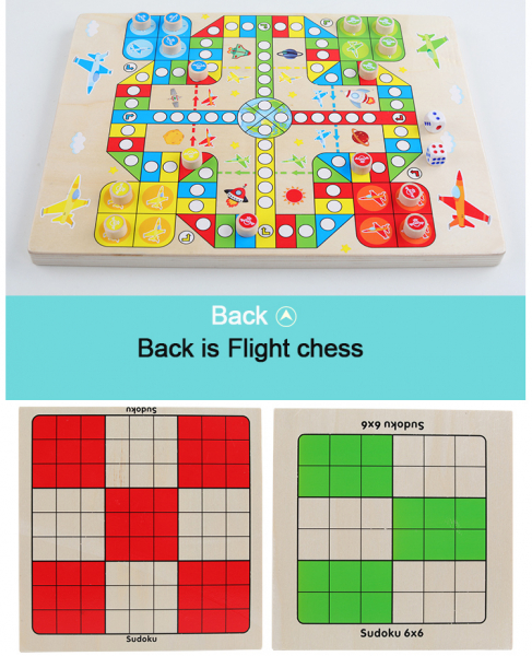 Joc din Lemn Sudoku 4 in 1 - Joc Sudoku Multifuctional din lemn [3]