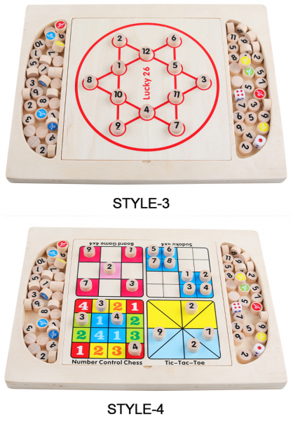 Joc din Lemn Sudoku 4 in 1 - Joc Sudoku Multifuctional din lemn [5]