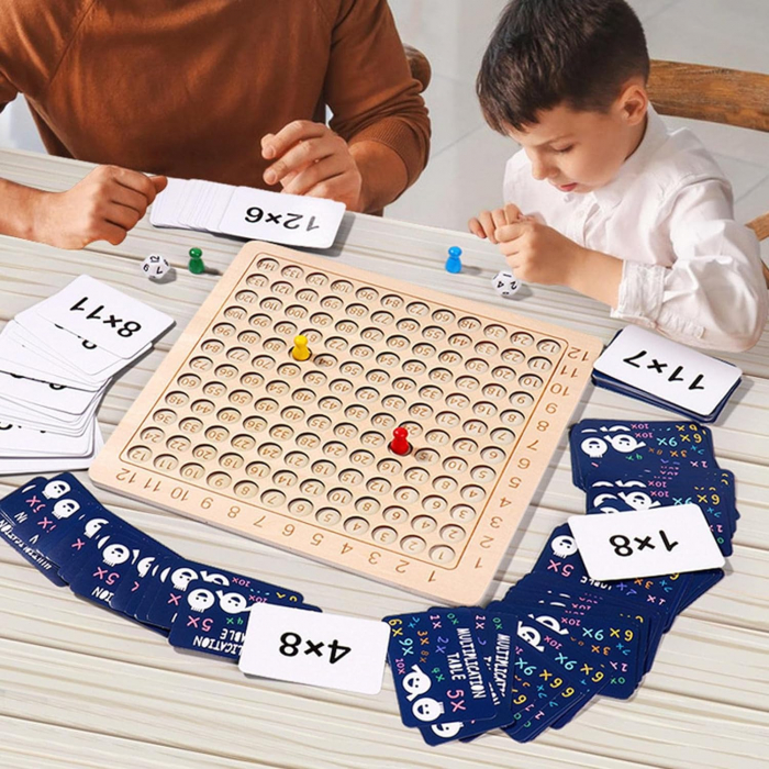 Joc Tabla de înmulțire Montessori invata matematica usor cu zaruri [6]