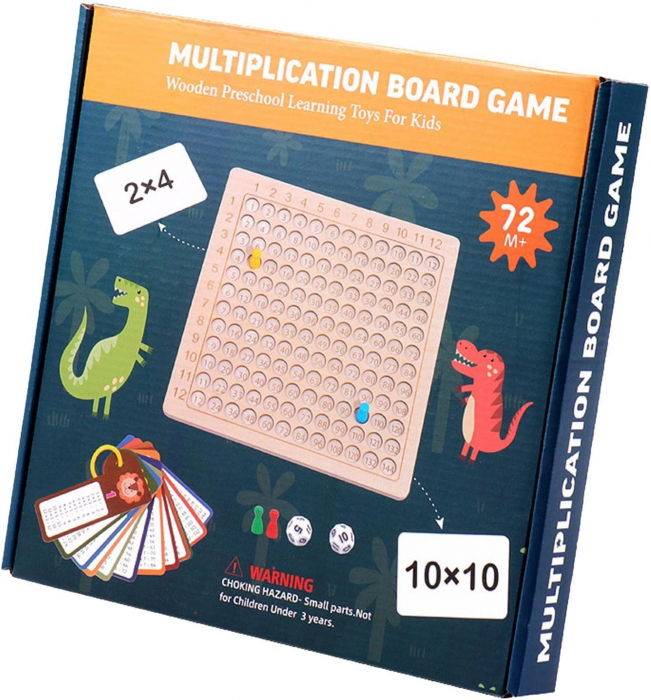 Joc Tabla de înmulțire Montessori invata matematica usor cu zaruri [8]