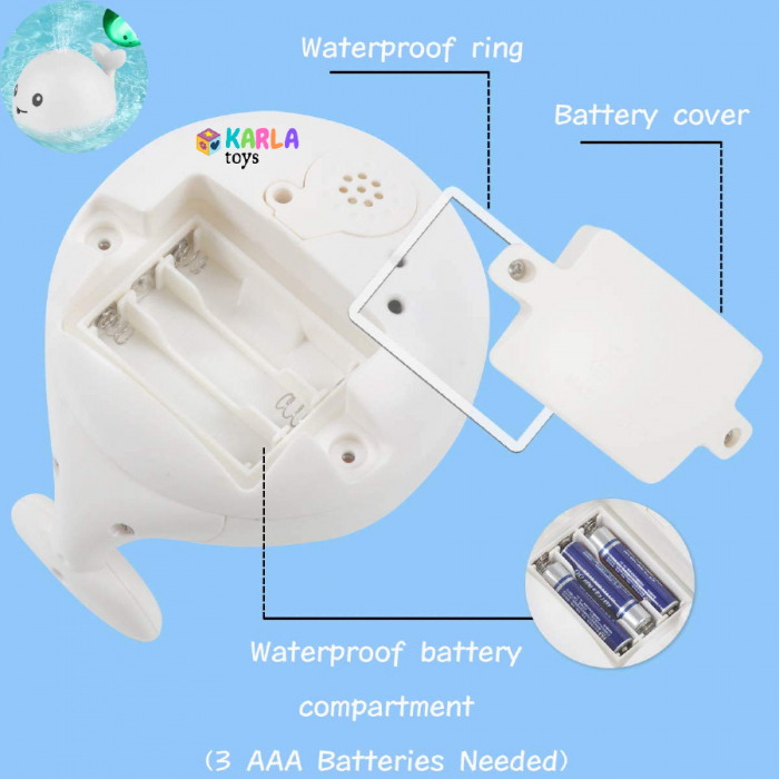 Jucarie de Baie Interactiva cu Lumina Led Balena [2]