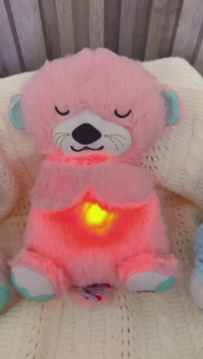 Jucarie de Plus Interactia Vidra Roz cu Lumina, Muzica si Miscare de Respiratie [2]