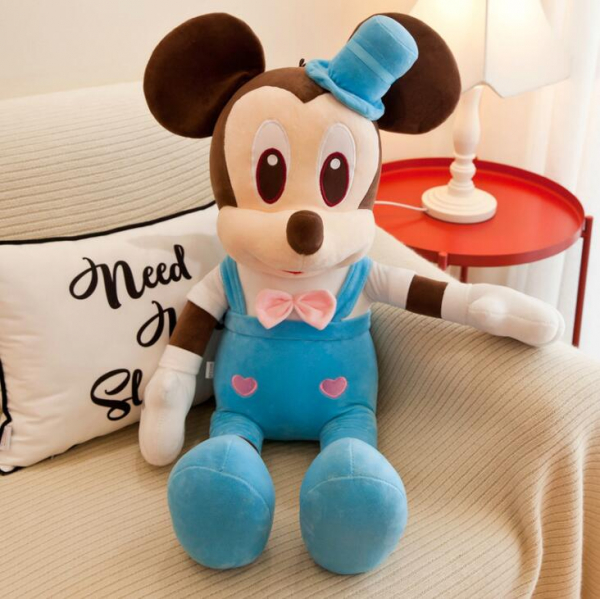 Jucarie de plus Mickey Bleu - Minnie Mouse Roz cu palarie [8]