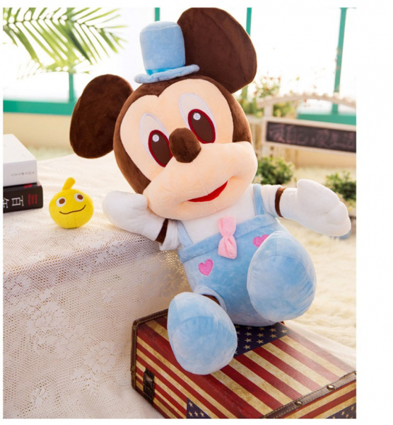 Jucarie de plus Mickey Bleu - Minnie Mouse Roz cu palarie [5]