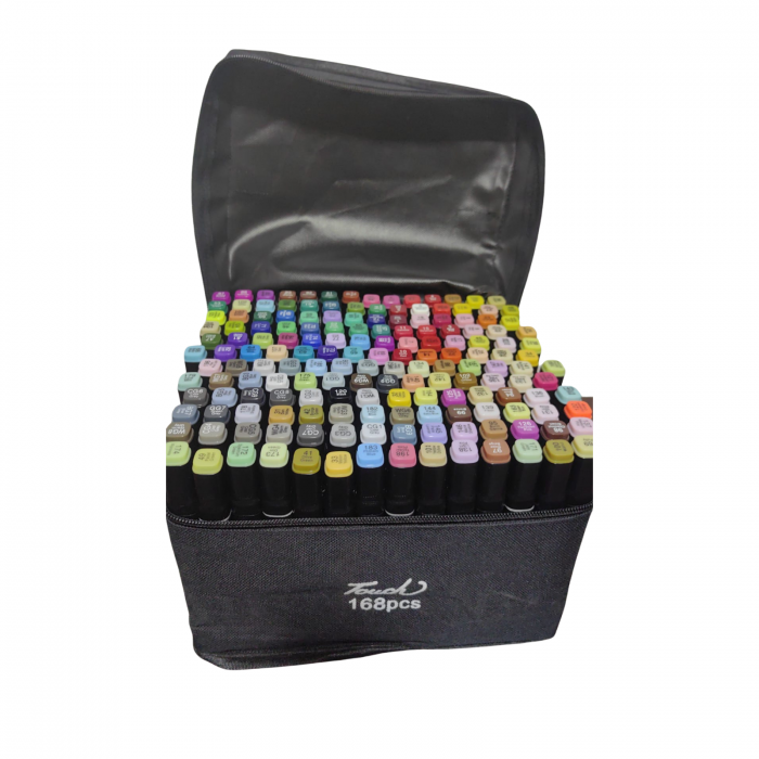 Set markere cu alcool cu două capete 168 buc [1]