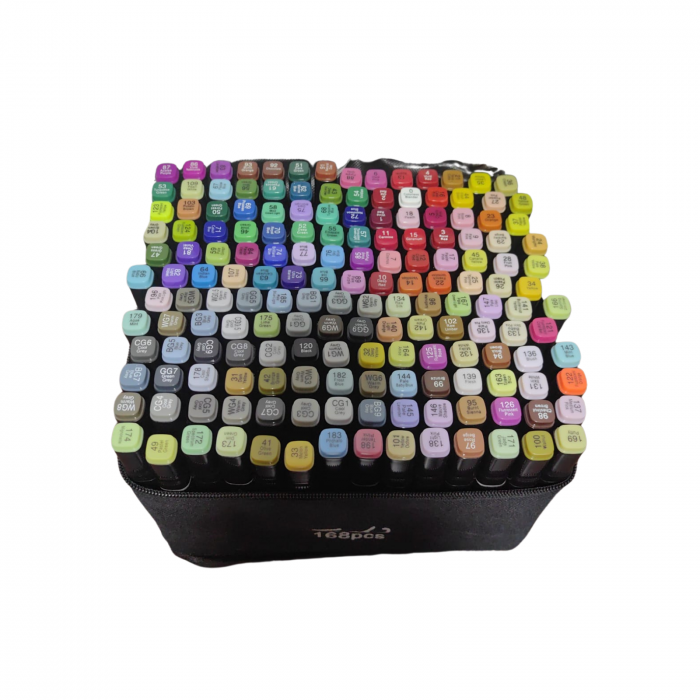 Set markere cu alcool cu două capete 168 buc [3]