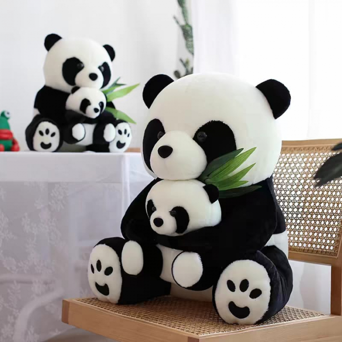 Jucarie de plus Ursul Panda cu Puiul – 55 cm [1]