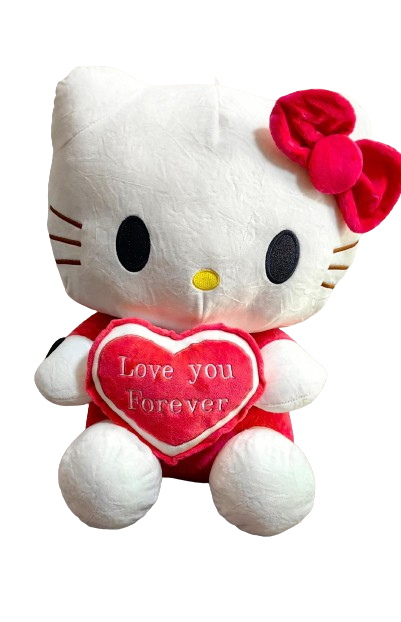 Jucarie din Plus Hello Kitty I Love You Cu fundita [1]